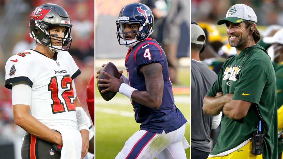Tom Brady, Deshaun Watson, Aaron Rodgers